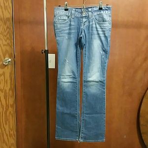 [ref 7] Guess Daredevil Bootcut Jeans Sz 26